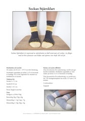 Sockan Stjärnklart tryckt stickmönster