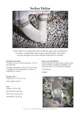 Sockan Vårljus tryckt stickmönster