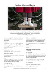 Sockan MormorMargit tryckt stickmönster